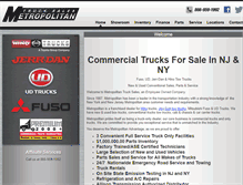 Tablet Screenshot of metropolitantrucksales.com